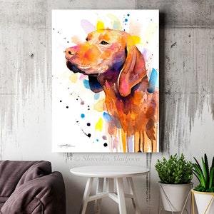 Vizsla Dog Limited Edition Watercolor Art Print by Slaveika Aladjova ...