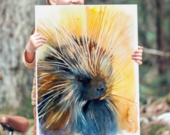 Wild Republic Realistic Porcupine Stuffed Animal Plush Toy 8.5
