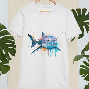 Great White Shark T-Shirt - High Quality Unisex Cotton Tee, Ocean Lover Gift