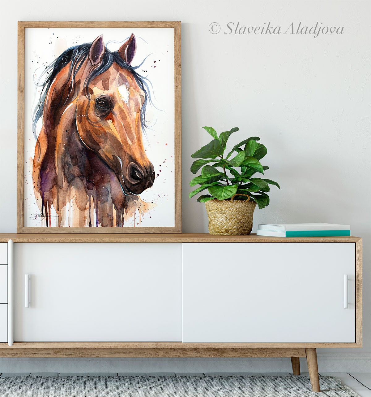 ⭕️ アルニー 白馬のペア サラブレッド 油彩画 金色フレーム ⭕️ アルニー 白馬のペア サラブレッド 油彩画 金色フレーム 幸運風水