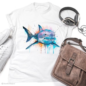 Great White Shark T-Shirt - High Quality Unisex Cotton Tee, Ocean Lover Gift