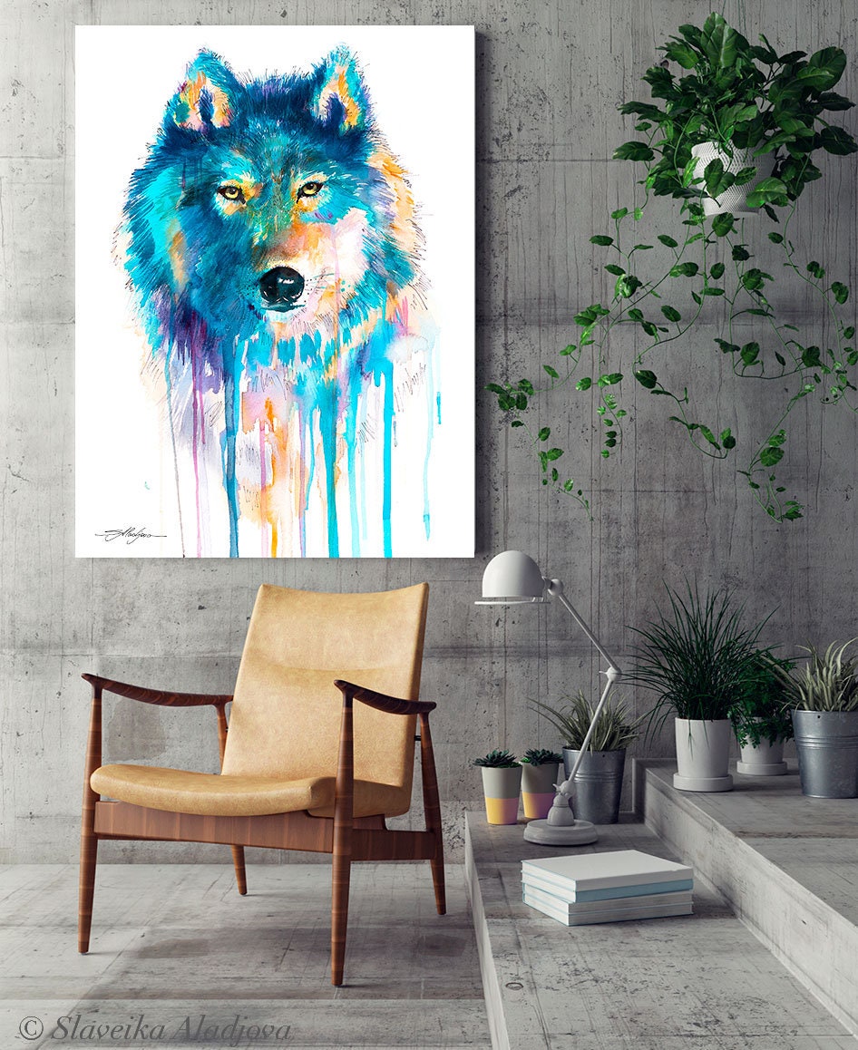 水彩画 原画 オオカミ il_1080xN.6314562451_mzym.jpg