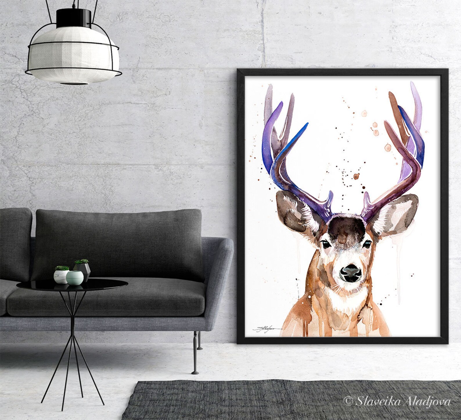 Mule Deer, Black-tailed Deer Limited Edition Watercolor Art Print by ...