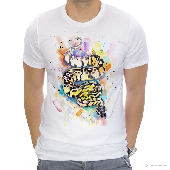 Pastel Ball Python T-shirt, Unisex T-shirt, Ring Spun Cotton