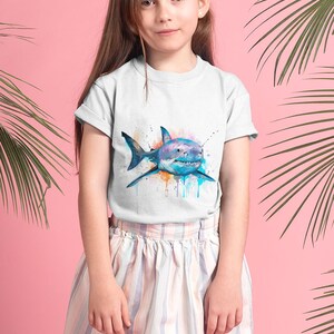 Great White Shark T-Shirt - High Quality Unisex Cotton Tee, Ocean Lover Gift