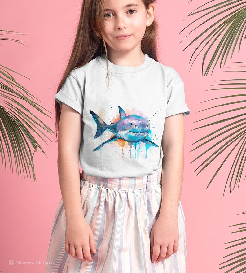Great White Shark T-Shirt - High Quality Unisex Cotton Tee, Ocean Lover Gift