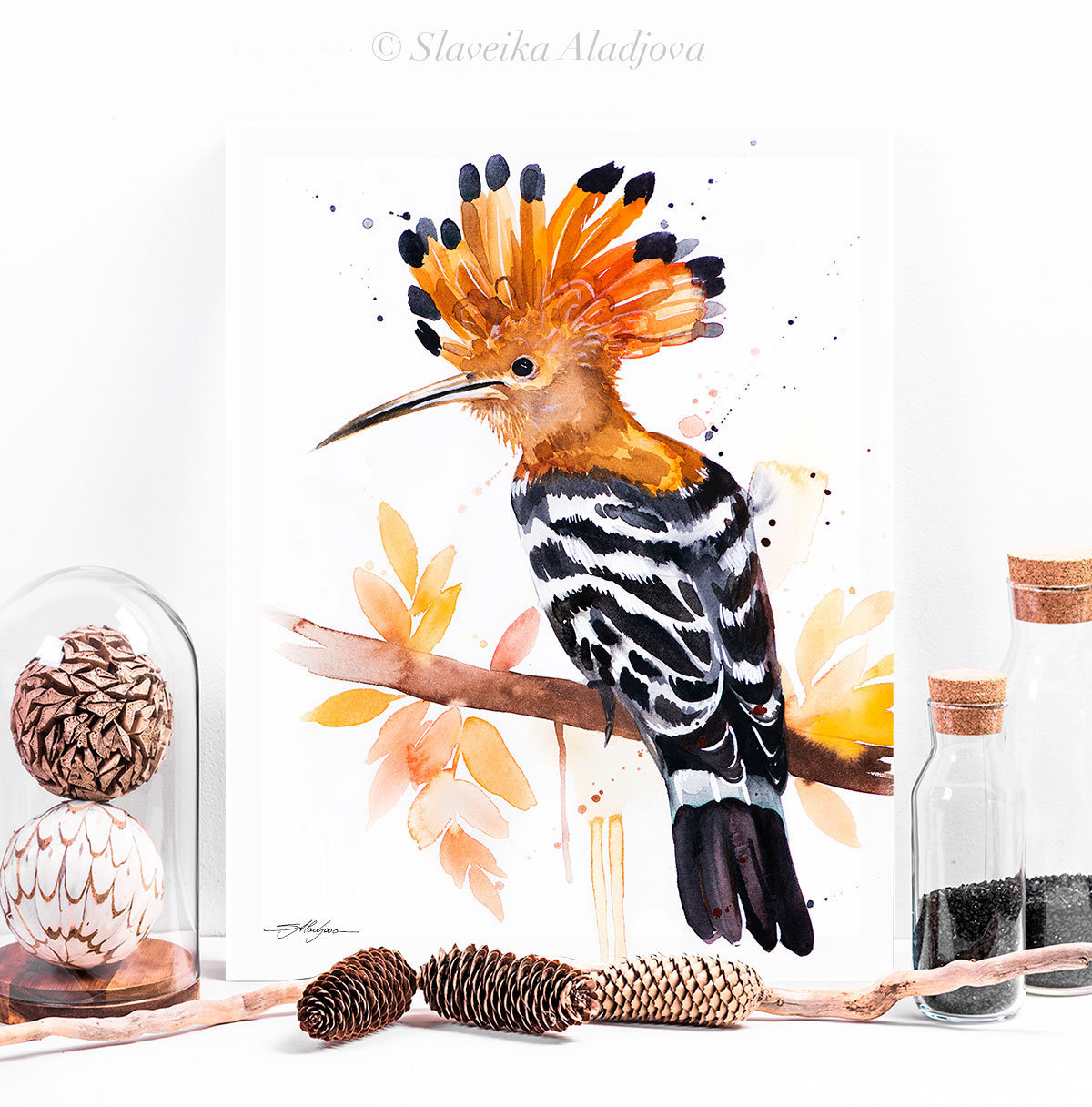 Hoopoe Limited Edition Watercolor Art Print by Slaveika Aladjova ...