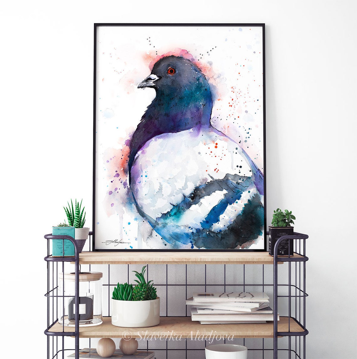 Pigeon Limited Edition Watercolor Art Print by Slaveika Aladjova ...