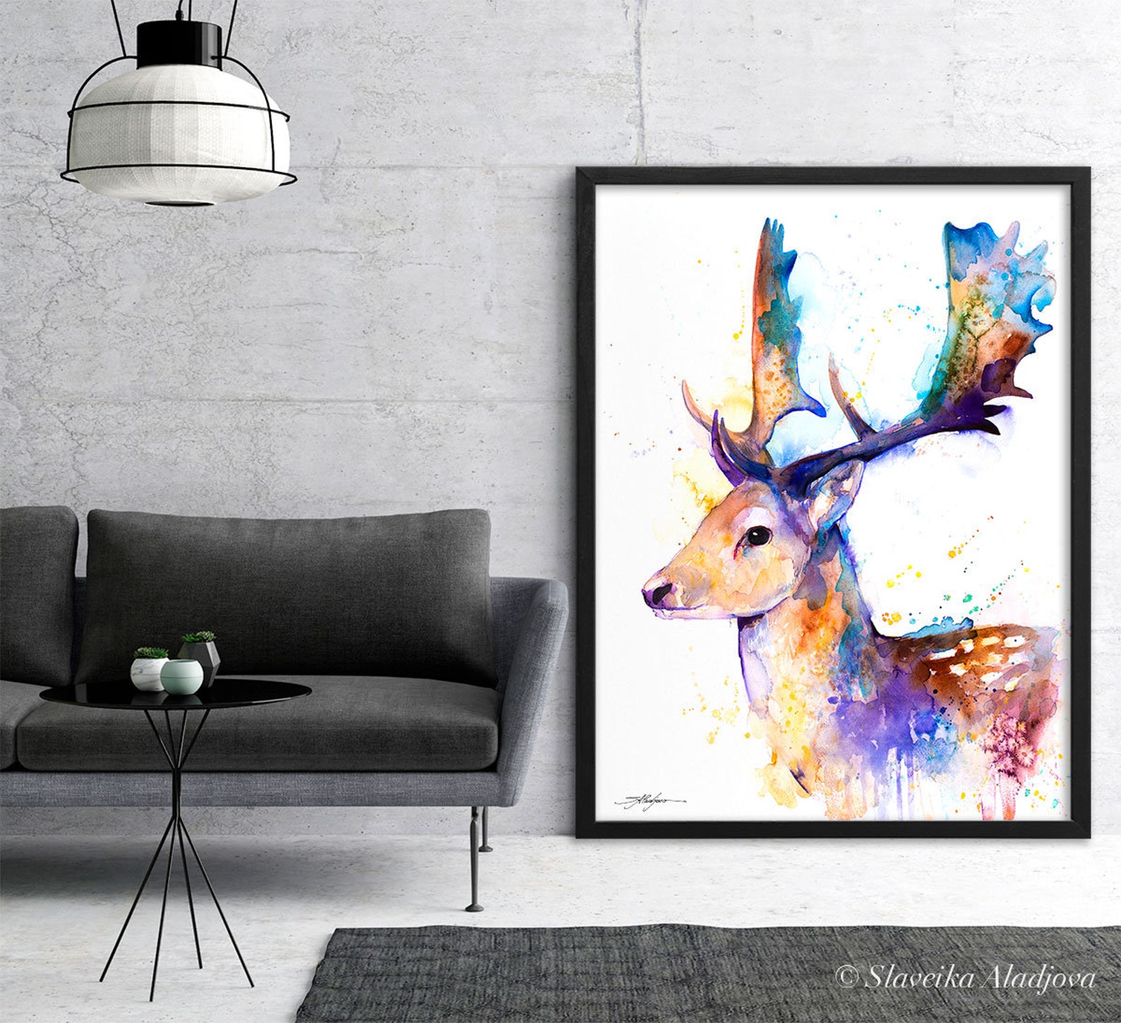 Fallow Deer Limited Edition Watercolor Art Print by Slaveika Aladjova ...