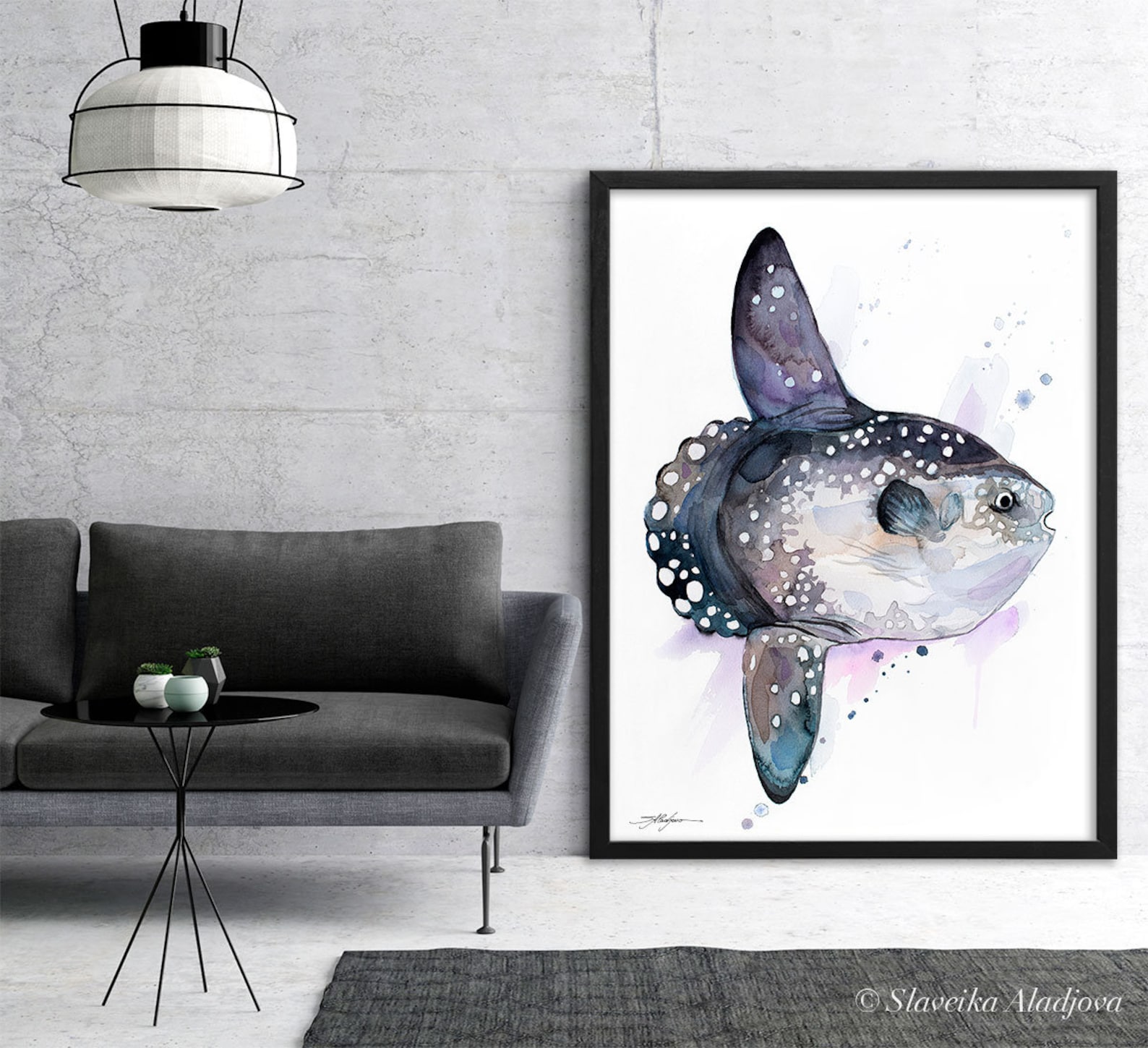 Sunfish, Mola Mola, Ocean Sunfish Limited Edition Watercolor Art Print ...