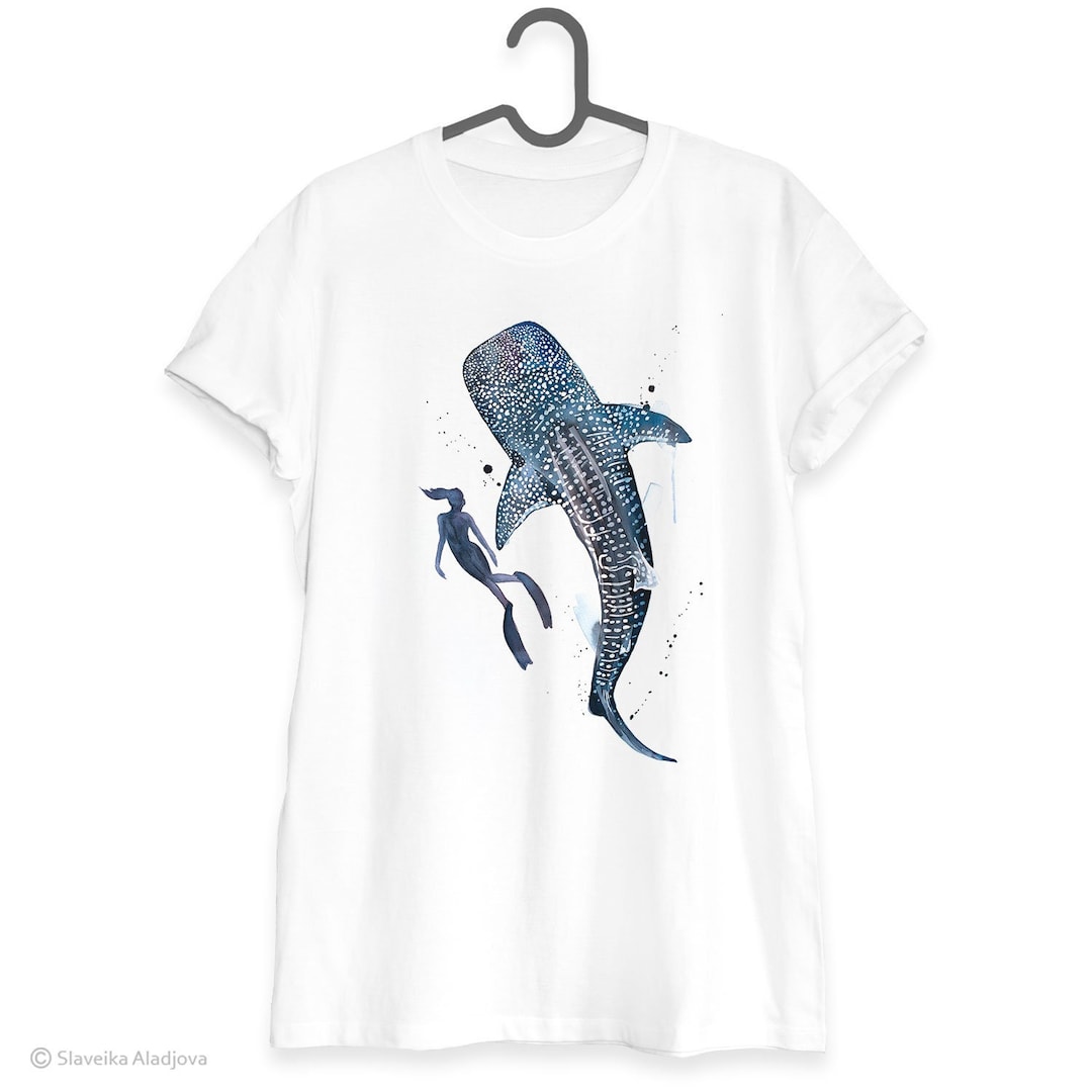Banksy Barcode Shark T-shirt voor dames, Kleur