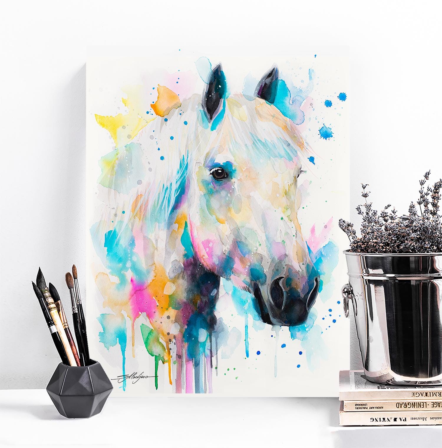 【しずか様 ページ】　テクスチャーアート 馬 しずか様 ページ】 テクスチャーアート 馬 SHIKA,SHIKA|@GALLERY TAGBOAT