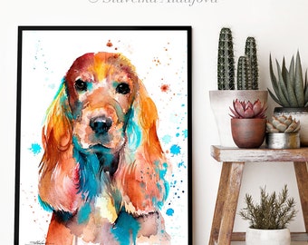 【イングリッシュコッカー】犬 プレート皿 壁掛け Amazon.co.jp: アメリカンコッカースパニエル犬 絵画 インテリア