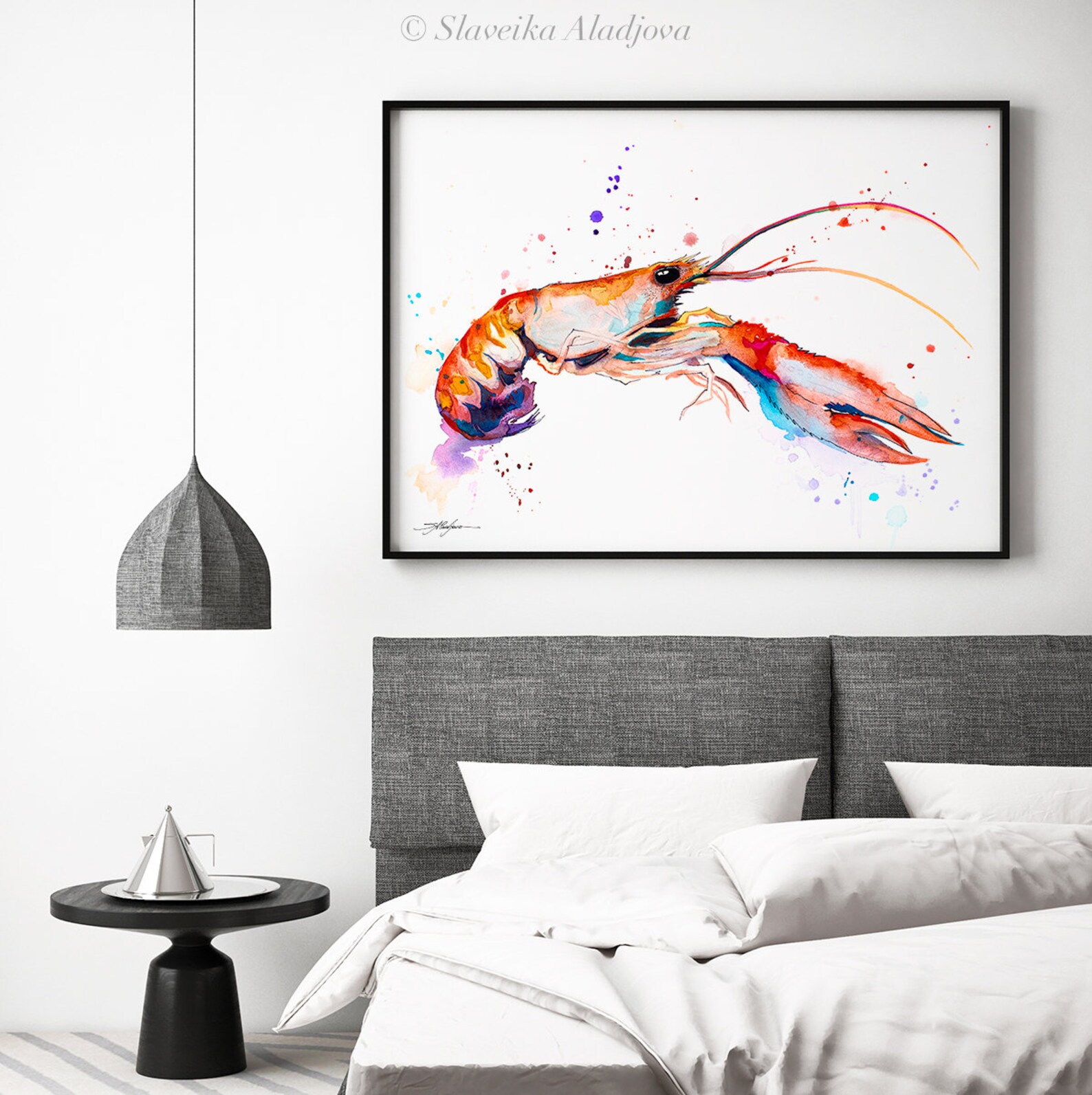 Crawfish Limited Edition Watercolor Art Print by Slaveika Aladjova ...