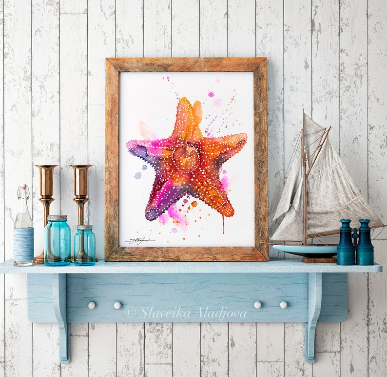 Starfish Limited Edition Watercolor Art Print by Slaveika Aladjova ...