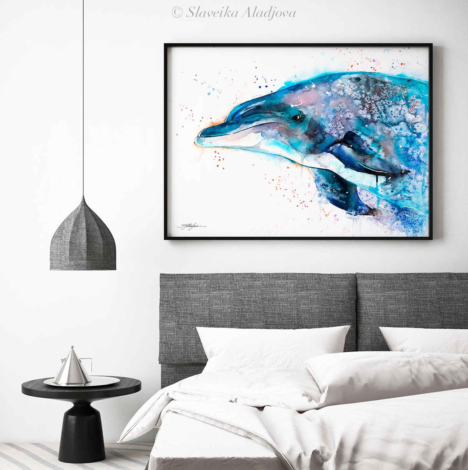 Dolphin Limited Edition Watercolor Art Print by Slaveika Aladjova ...