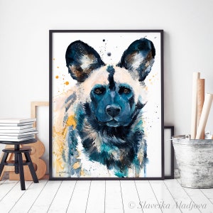 Wild Dog Limited Edition Watercolor Art Print by Slaveika Aladjova ...