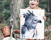 原画『 shaping Hawk 』アクリル水彩 絵画 アート イラスト 猛禽類 原画『 shaping Hawk 』アクリル水彩 絵画 アート イラスト 猛禽類