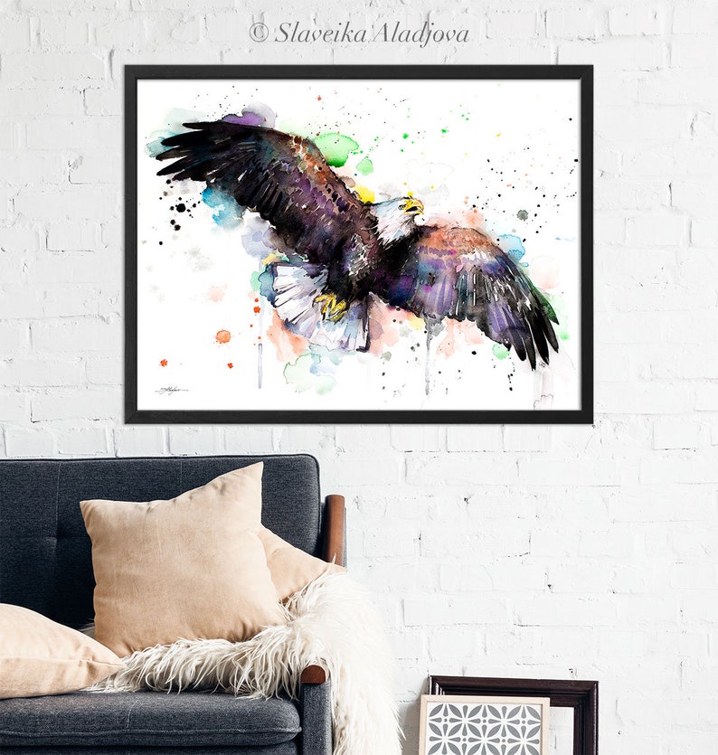 Bald Eagle Limited Edition Watercolor Art Print by Slaveika Aladjova ...