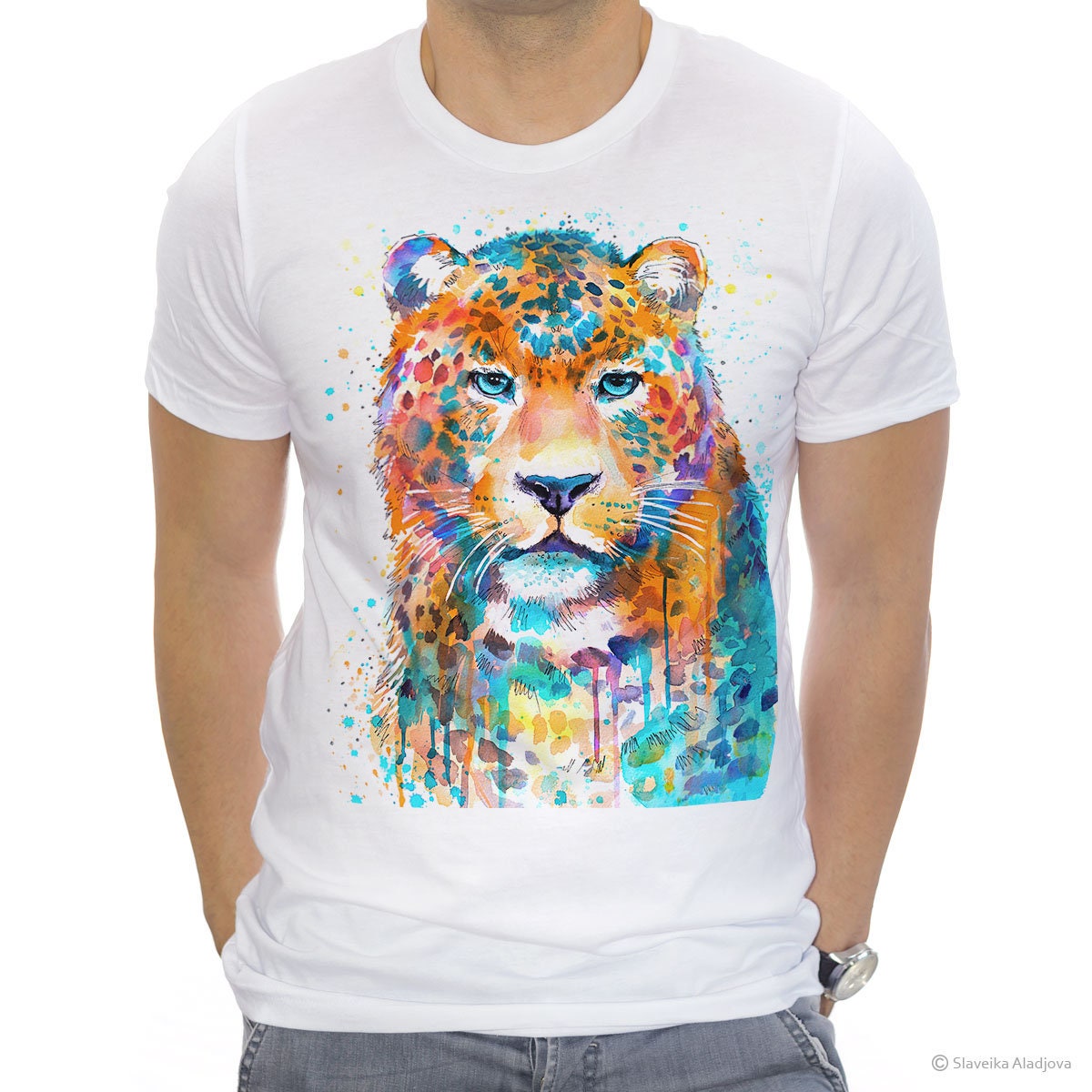 Panther Leopard Jaguar T-shirt Unisex T-shirt ring spun | Etsy