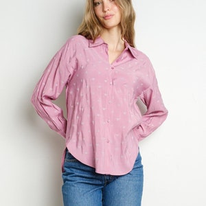 Rhinestone Hearts Pink Button Down Shirt - Etsy