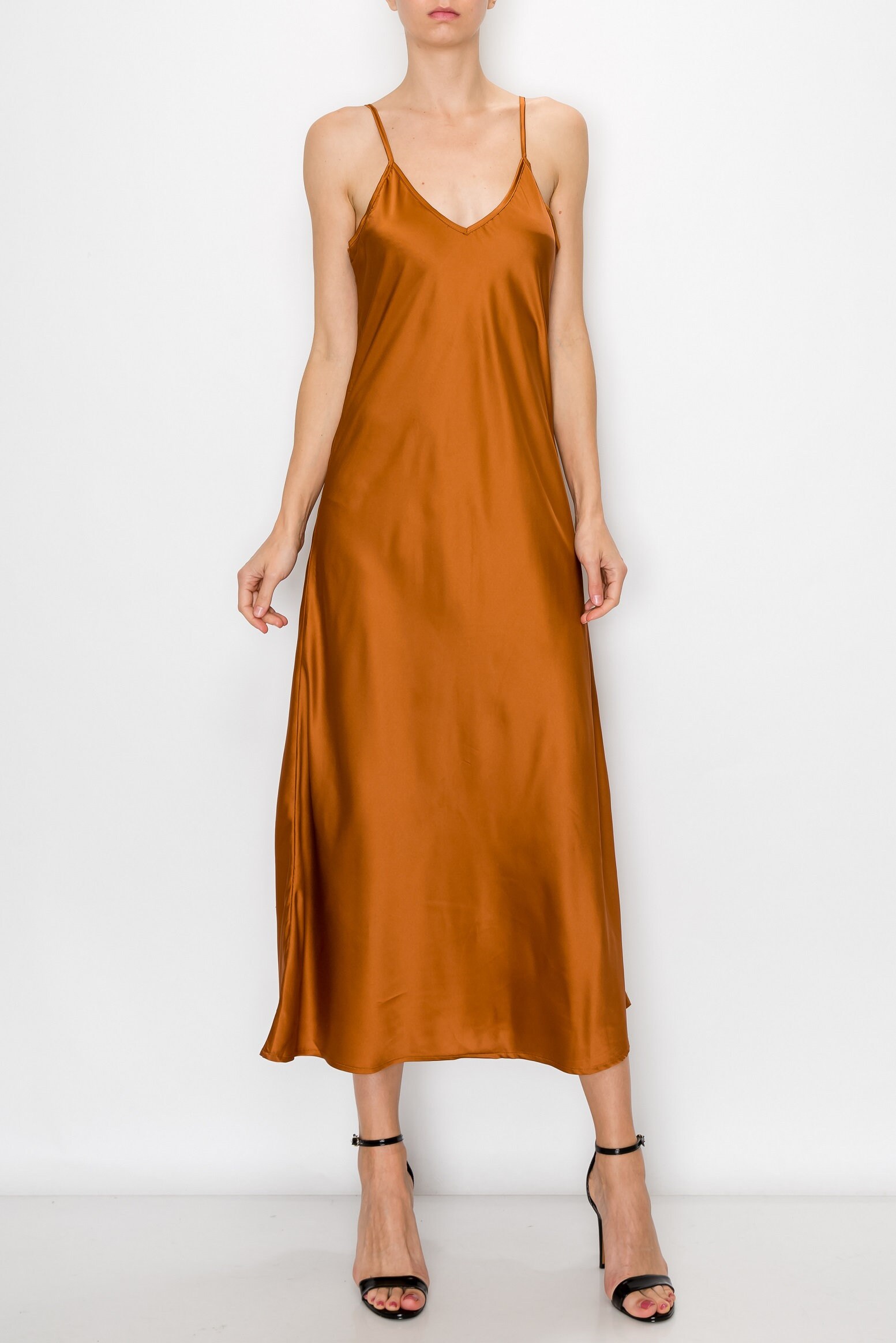 Satin Slip Dress Etsy