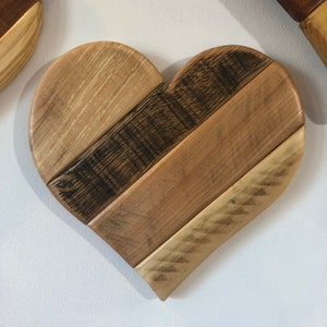 Handcrafted Rustic Wood Heart - Love-filled Home Décor - 8-inch Joyful