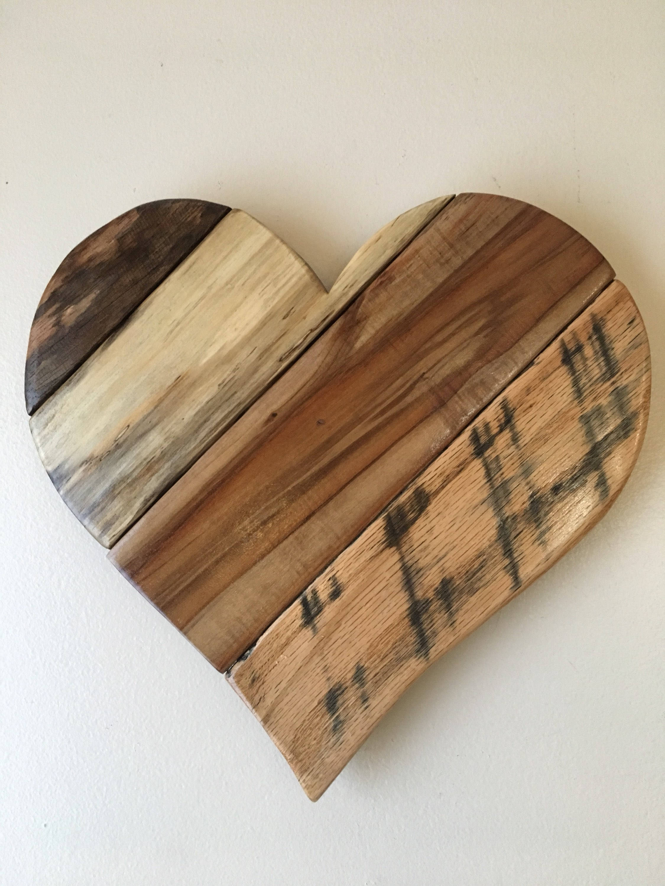 Heart Class (DIY reclaimed wood heart)– Restoration Oak