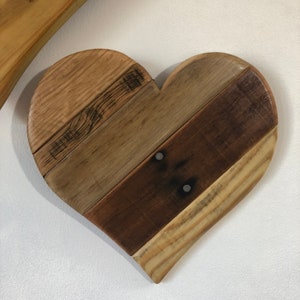 Handcrafted Rustic Wood Heart - Love-filled Home Décor - 8-inch Joyful
