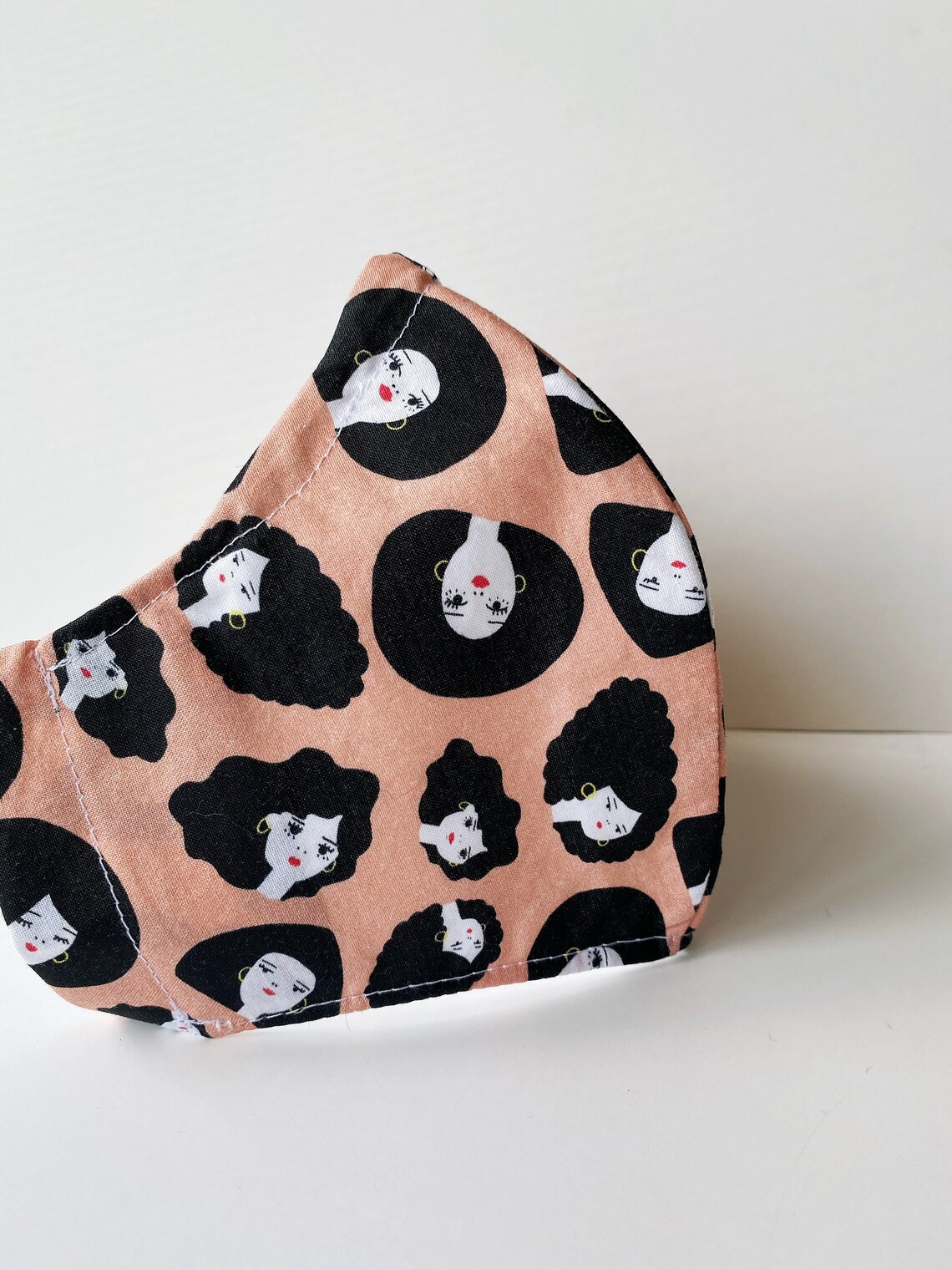 Face Mask Cotton 3 Layer three Layer Cotton Face Mask Etsy