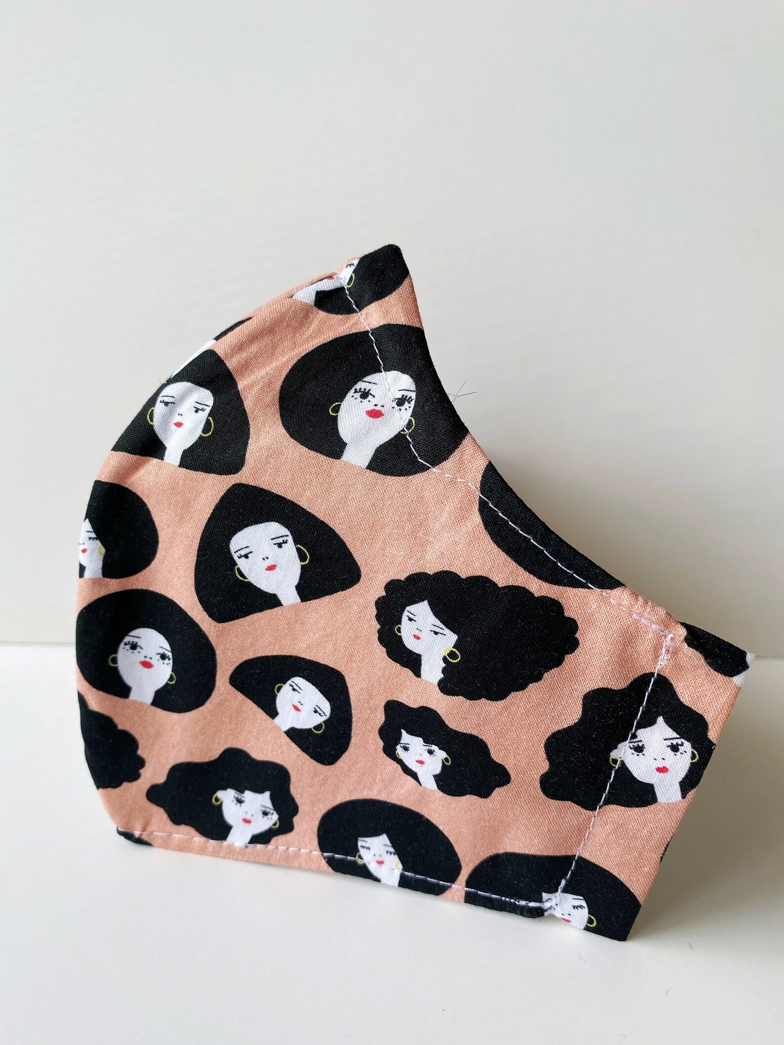 Face Mask Cotton 3 Layer three Layer Cotton Face Mask Etsy