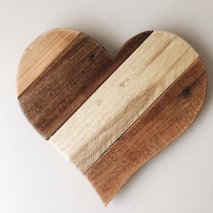 Handcrafted 13-Inch Wooden Hearts: Perfect for Valentine's Day, Year-Round Home Décor, and Garden Delights