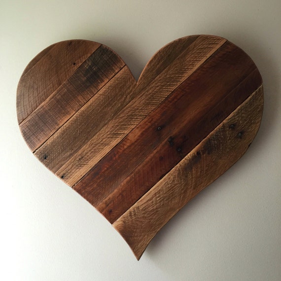 Rustic Wood Heart Home Decor Large 27 Reclaimed Pallet - Wooden Heart Home Decor Rustic Wood Heart Home Decor Large 27 Reclaimed Pallet - Wooden Heart Home Decor