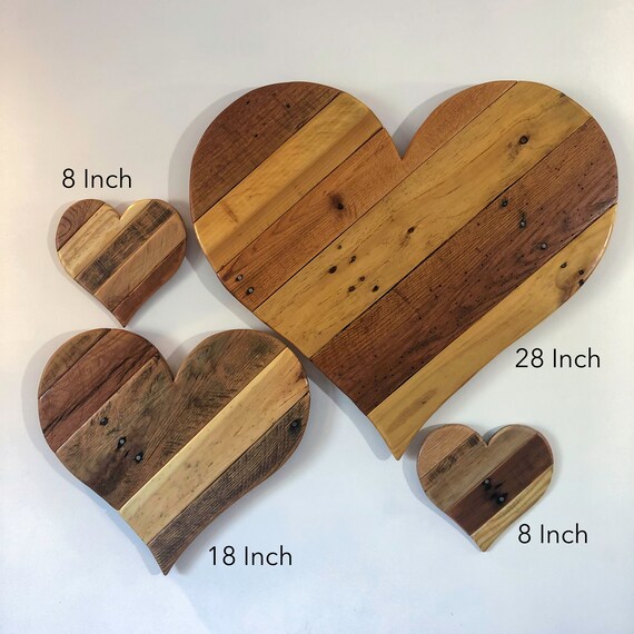 Rustic Wood Heart Home Decor Large 27 Reclaimed Pallet Australia - Wooden Heart Home Decor Rustic Wood Heart Home Decor Large 27 Reclaimed Pallet Australia - Wooden Heart Home Decor