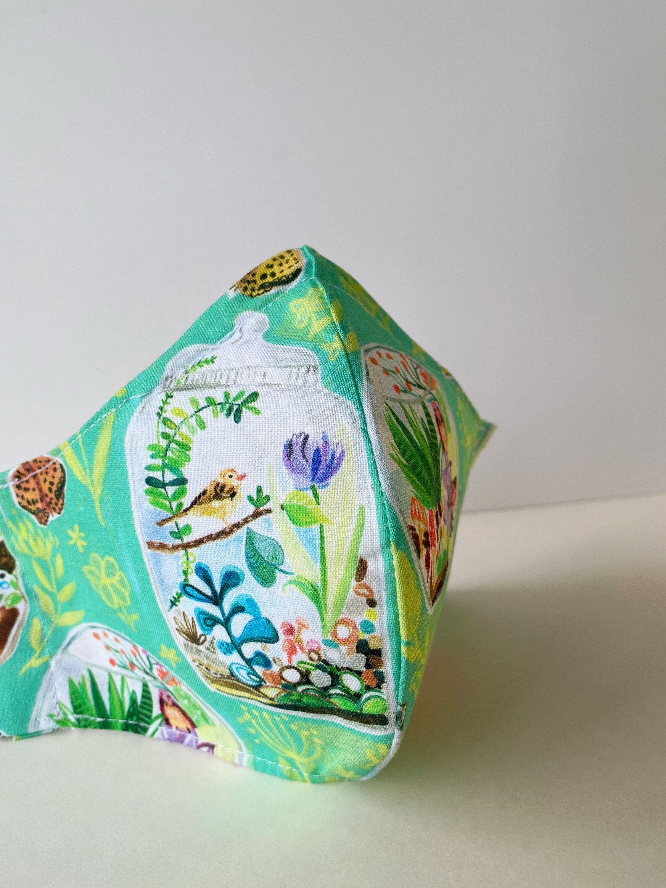 Face Mask Cotton 3 layer Terrarium dream