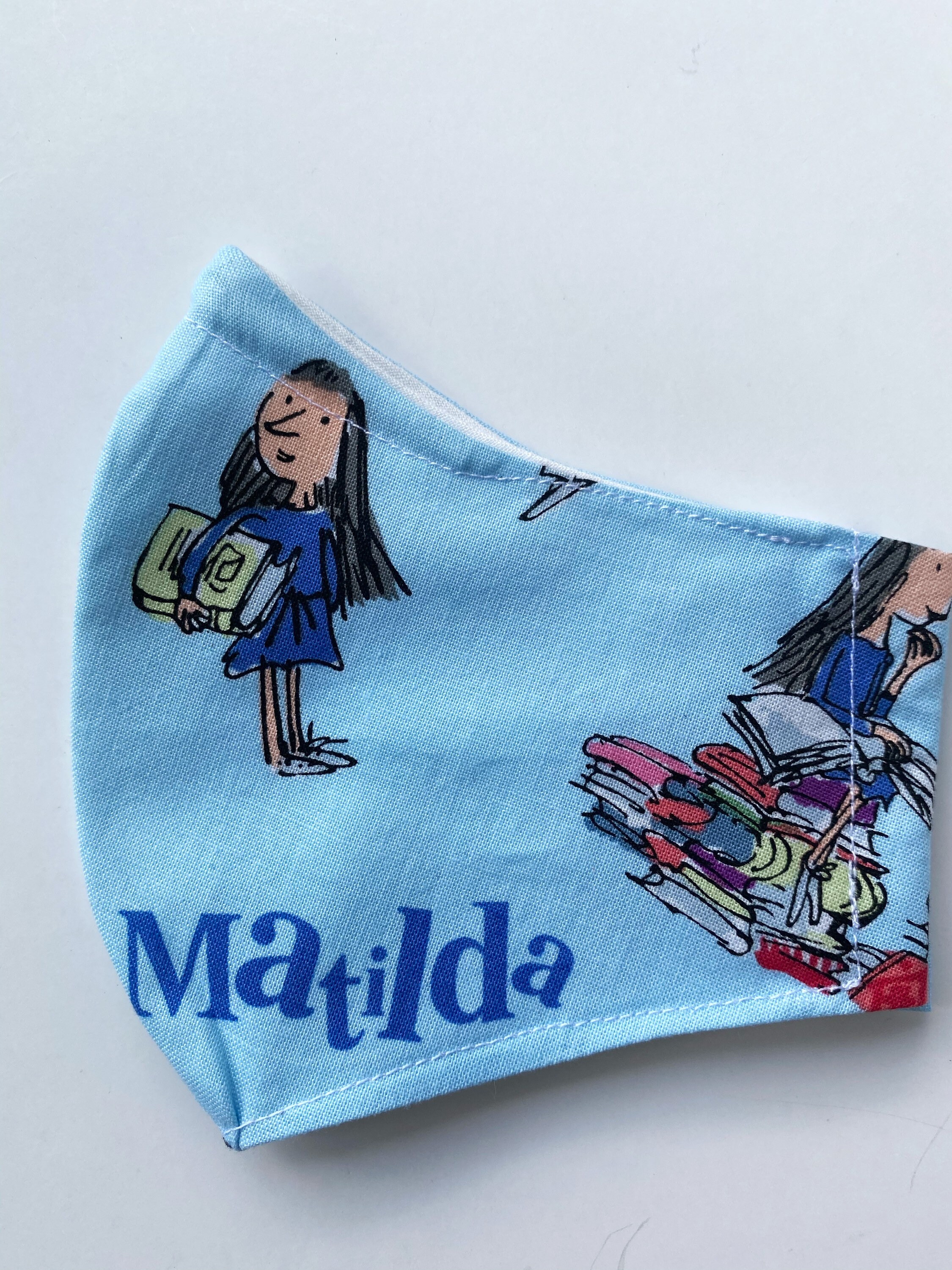 Kids Face Mask, 612 years , Cotton, Three Layers Matilda