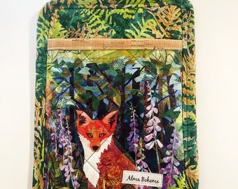 Woodland Fox Potholder / Oven Mitt - vegan, sustainable, washable