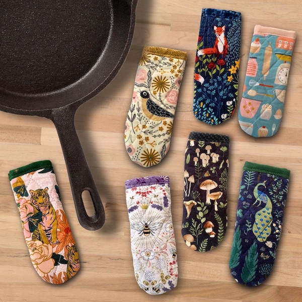 Pot Handle Covers for cast iron skillet - 3 layers