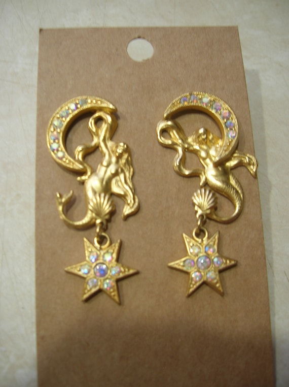 Kirks Folly mermaid and star earrings