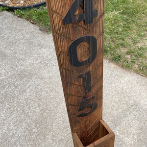 House number planter box (Flowers not Included)