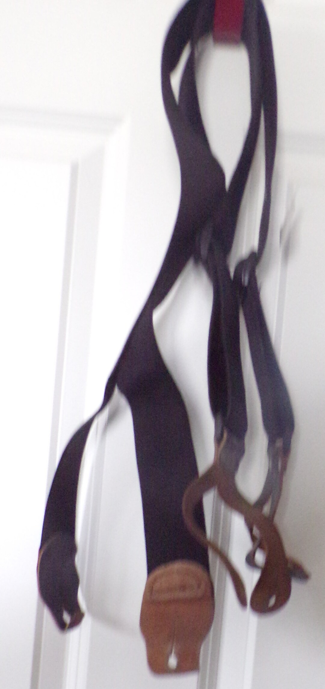 VINTAGE AUTHENTIC Amish SUSPENDERS Leather & Heavy Cotton Etsy