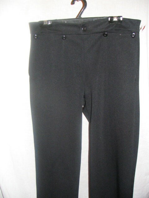 AUTHENTIC AMISH Mans Drop Front Black Polyester Pant 40X 31 - Etsy