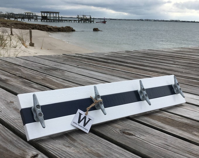 Bloat Cleat Rack, White and Navy