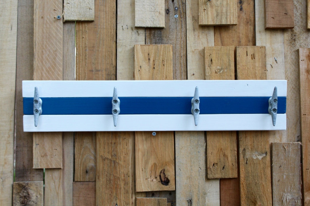 Boat Cleat Coat Rack, Nautical, Towel Rack, Hat Rack, Book Bag Rack, or