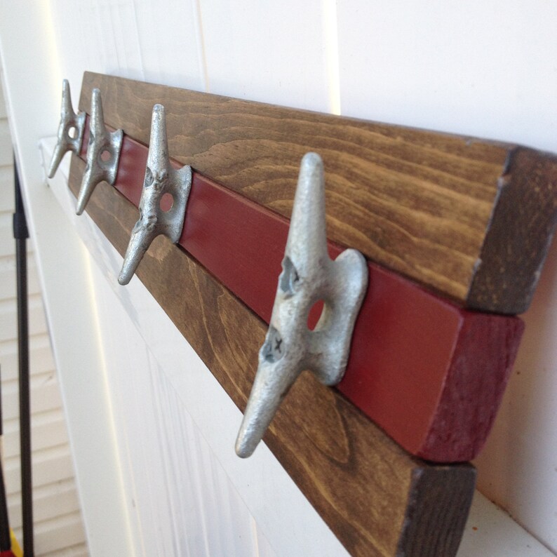 Boat Cleat Coat Rack Nautical Towel Rack Hat Rack Book Bag Etsy