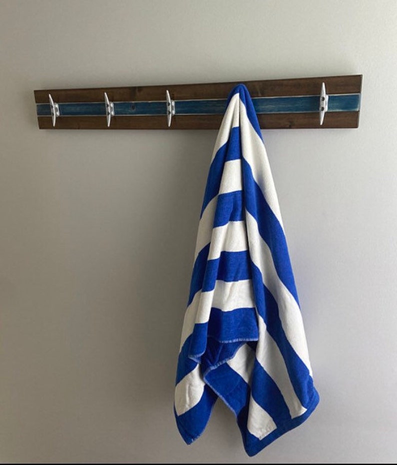 Boat Cleat Coat Rack Nautical Towel Rack Hat Rack Book Bag Etsy
