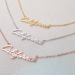 Colar Califórnia...Ouro, Prata, Ouro Rosa Colar Califórnia