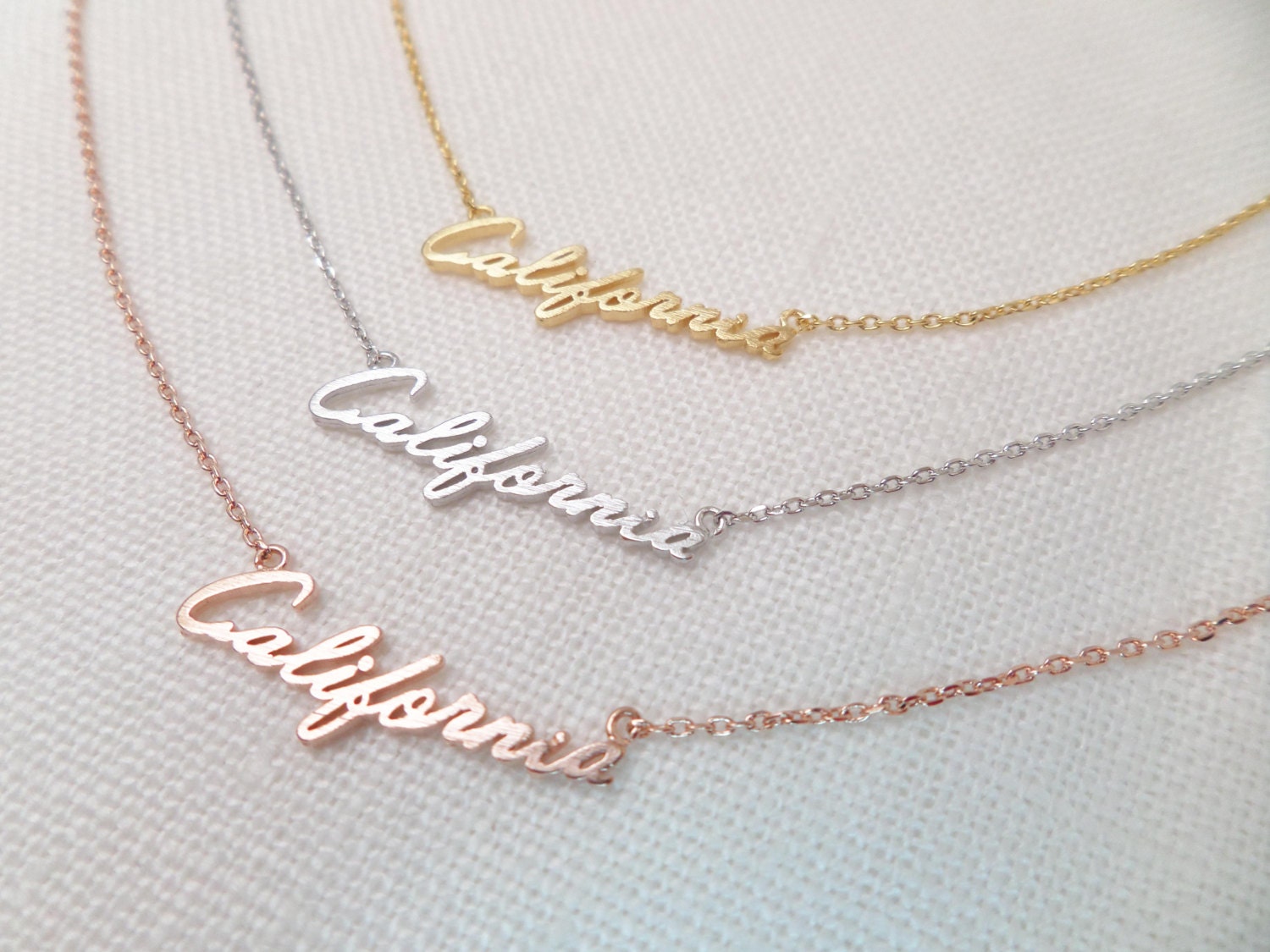 California State Pendant Necklace - Fame Accessories