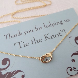 Gold, Silver, or Rose gold Love Knot necklace...Tie the Knot necklace ....dainty, everyday, simple, birthday,  wedding, bridesmaid jewelry