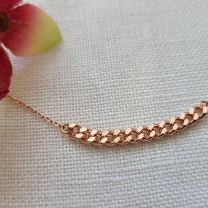 Dainty Rose Gold or Gold chain necklace.... dainty and delicate, birthday, wedding, bridesmaid gift